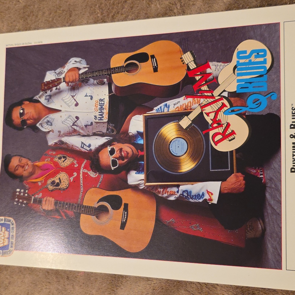 WWE Rhythm & Blues Art Print - Red, White, Blue